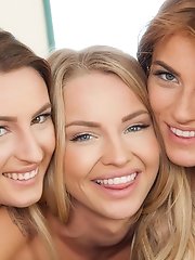 You can't keep horny teen girls like Staci Carr and her friends Maci and Emma from jumping into bed for a sexually charged lesbian threesome. Che